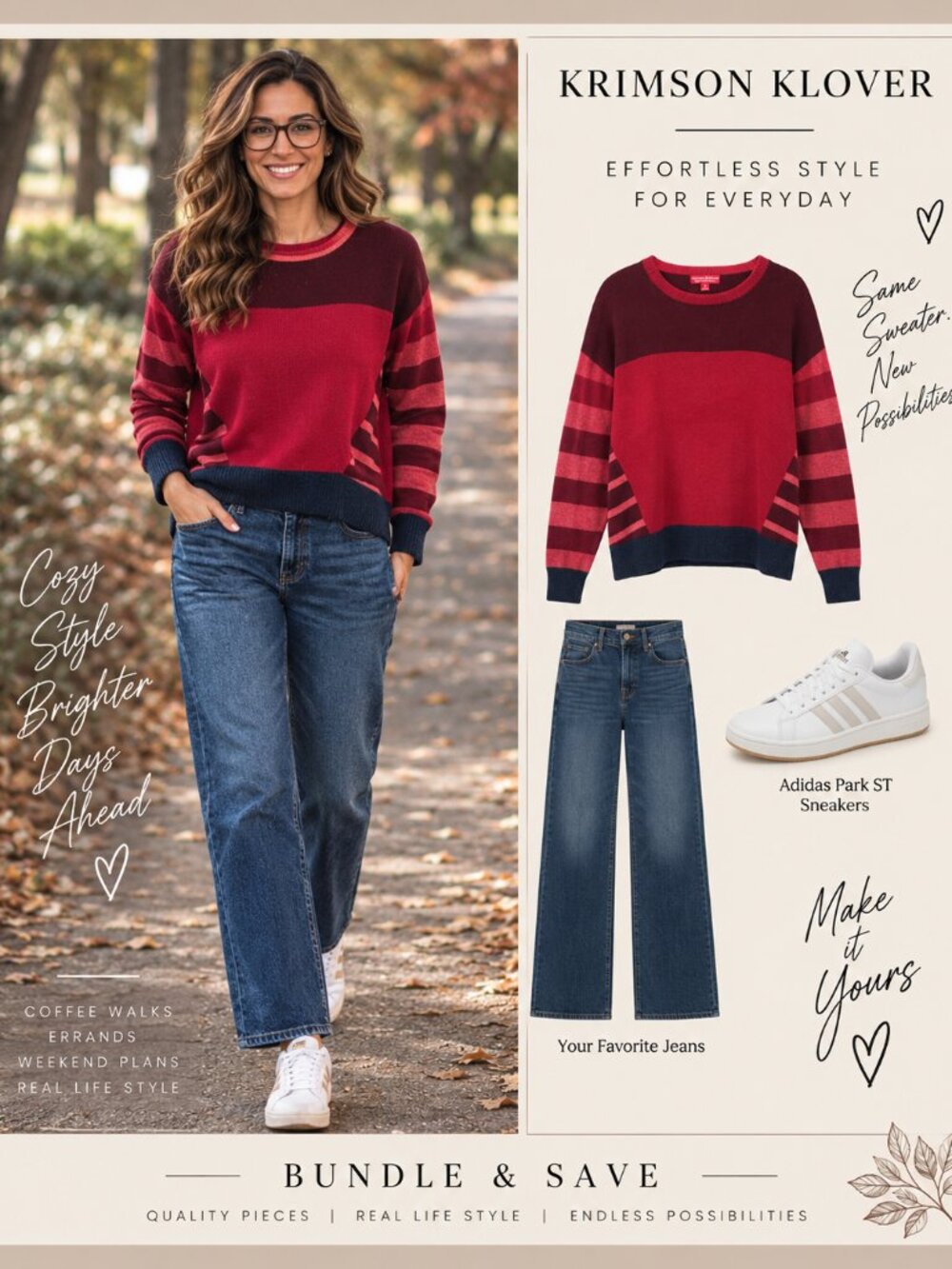 Krimson Klover Merino Alpaca Color block Sweater - Med